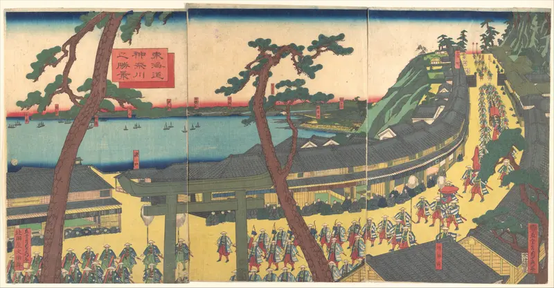 View of Kanagawa on the Tōkaidō Road (Tōkaidō kanagawa no shōkei)