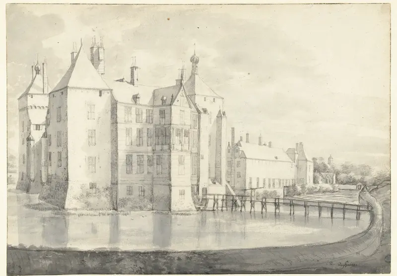 View of Kasteel Buren Wall Art by Roelant Roghman - High-Resolution Digital Print