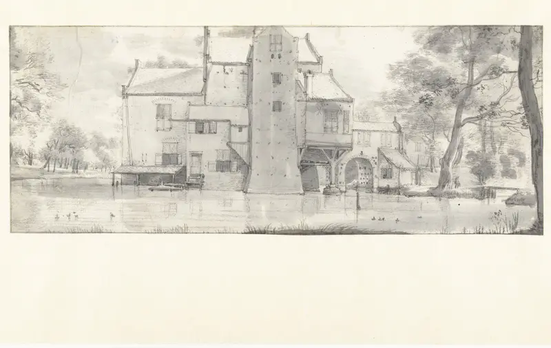 View of Kasteel Hagestein Wall Art by Roelant Roghman - High-Resolution Digital Print