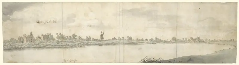 View of Kasteel Ooij, near Nijmegen, North Brabant Wall Art by Josua de Grave - High-Resolution Digital Print