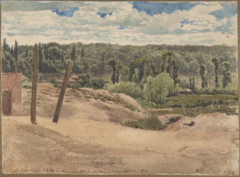 View of Kensington Gardens, London Wall Art by John Linnell - High-Resolution Digital Print