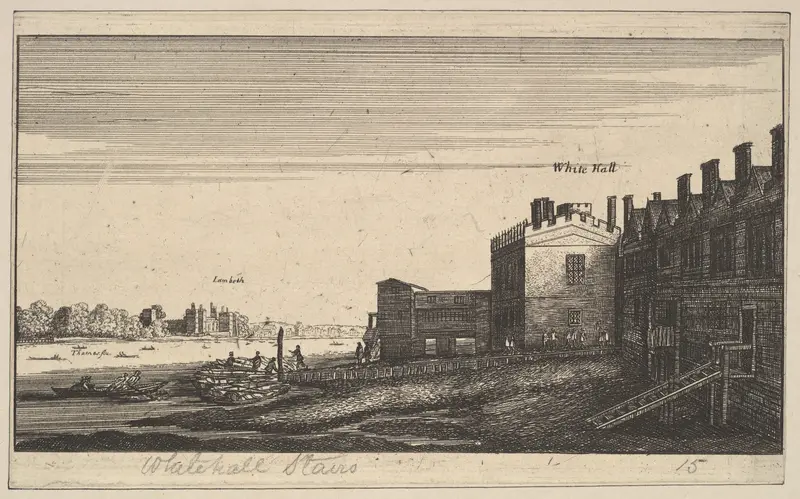 View of Lambeth from Whitehall Stairs [copy] Wall Art by Wenceslaus Hollar - High-Resolution Digital Print