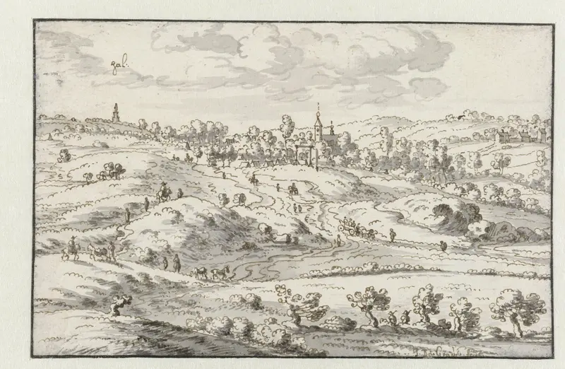View of Lembeek, Flemish Brabant Wall Art by Josua de Grave - High-Resolution Digital Print