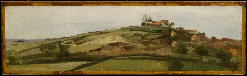 View of Lormes Wall Art by Camille Corot - High-Resolution Digital Print