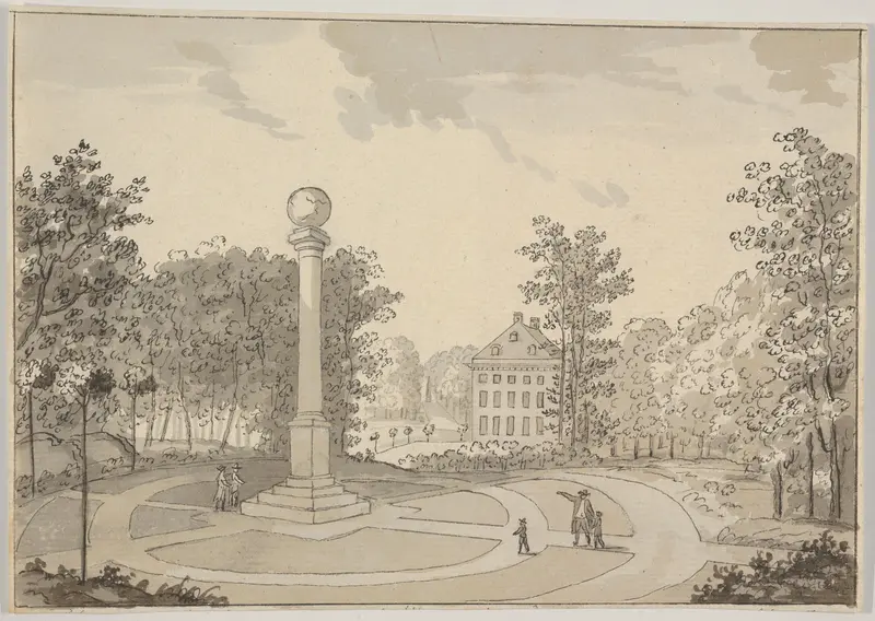 View of Naesse castle and De Coninck's Column from the East Wall Art by Erik Pauelsen - High-Resolution Digital Print