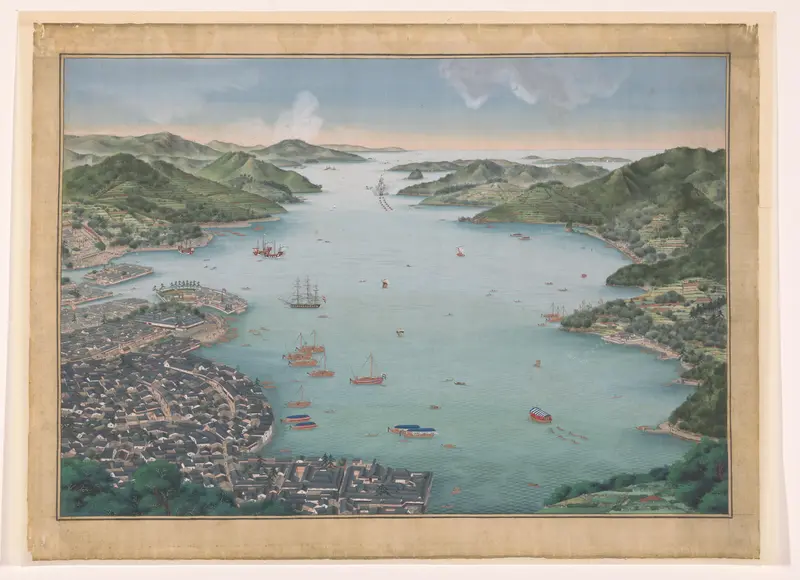 View of Nagasaki bay Wall Art by Unknown - High-Resolution Digital Print