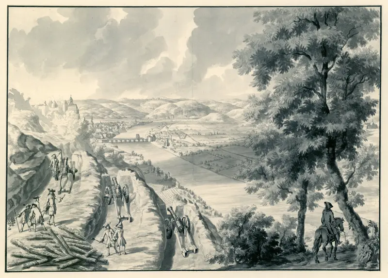 View of Namur and the River Maas, Seen from the South-west Wall Art by Unknown - High-Resolution Digital Print