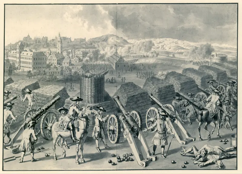 View of Namur from the North during the Siege of 1695 Wall Art by Unknown - High-Resolution Digital Print