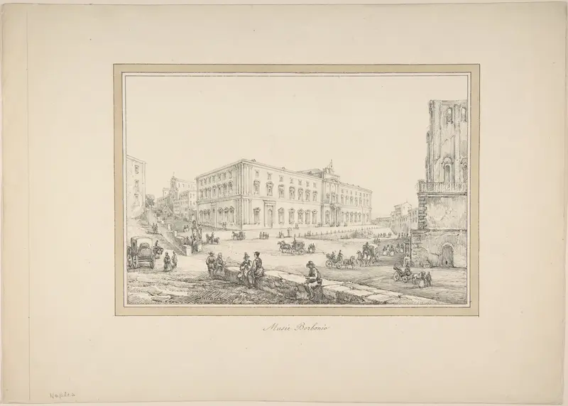 View of Naples: Musée Borbonio Wall Art by Anonymous, French, 19th century - High-Resolution Digital Print