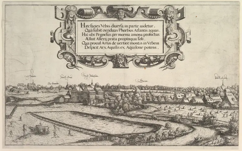 View of Nuremberg from the West Wall Art by Hanns Lautensack - High-Resolution Digital Print
