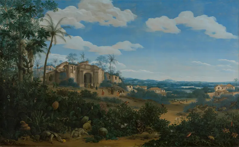 View of Olinda, Brazil Wall Art by Frans Jansz Post - High-Resolution Digital Print