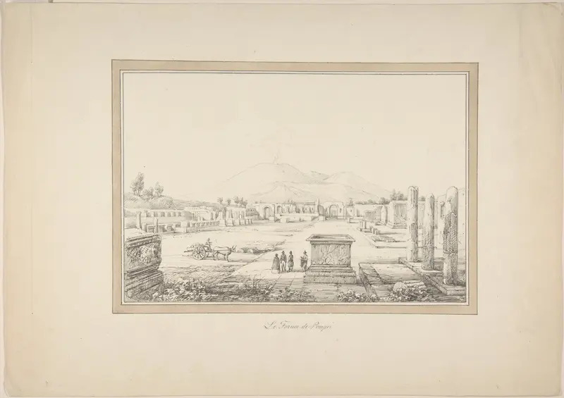 View of Pompeii Wall Art by Anonymous, French, 19th century - High-Resolution Digital Print