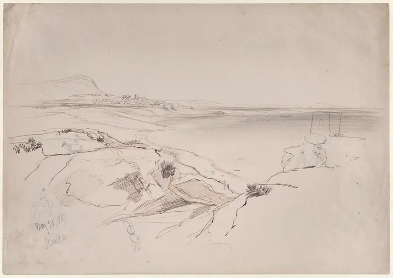 View of Sciacca, Sicily Wall Art by Edward Lear - High-Resolution Digital Print