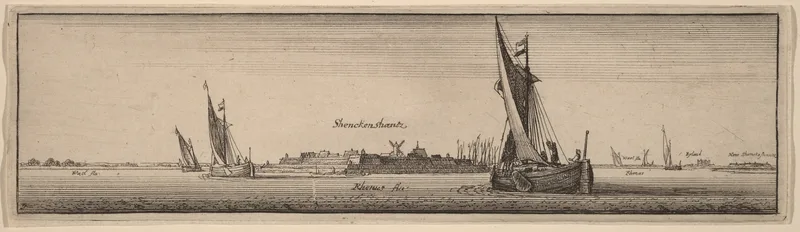 View of Shenckenschantz Wall Art by Wenceslaus Hollar - High-Resolution Digital Print