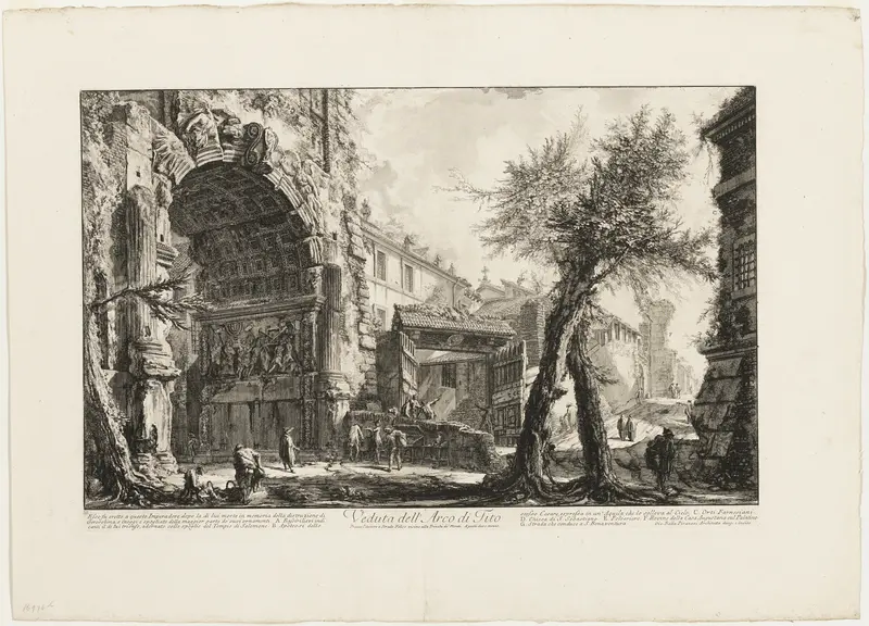 View of the Arch of Titus, from Vedute di Roma (Views of Rome)