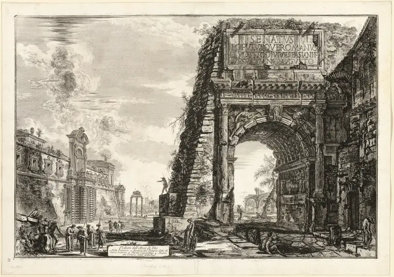 View of the Arch of Titus, from Views of Rome