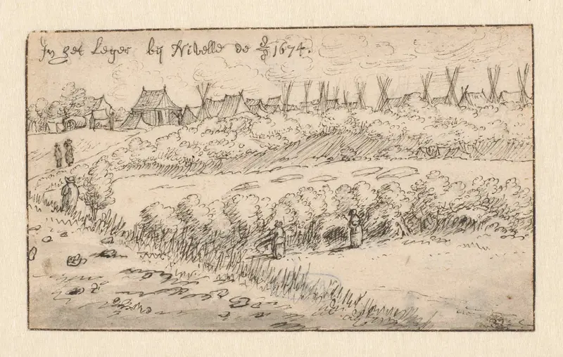 View of the Army Encampment at Nivelles, Walloon Brabant Wall Art by Unknown - High-Resolution Digital Print
