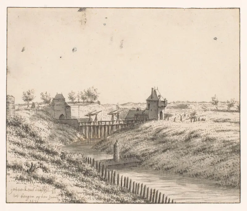 View of the Bospoort, Bergen op Zoom Wall Art by Barend Klotz - High-Resolution Digital Print