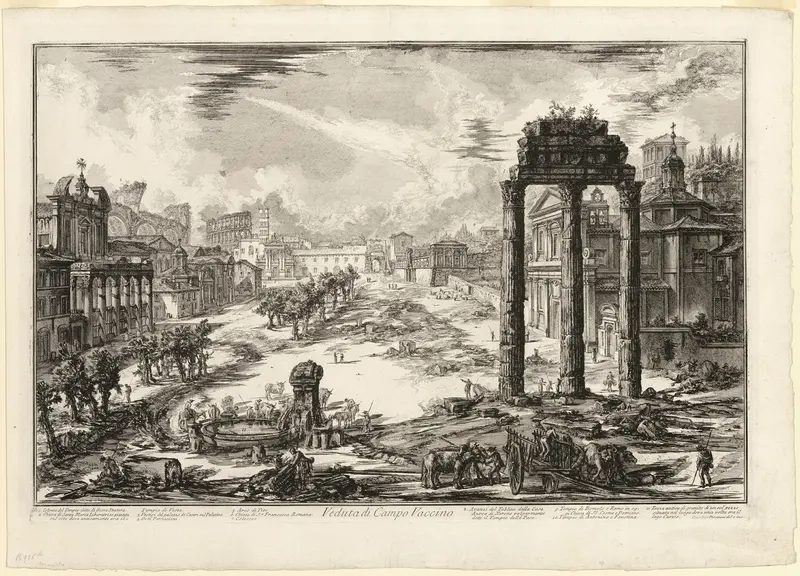 View of the Campo Vaccino, from Views of Rome