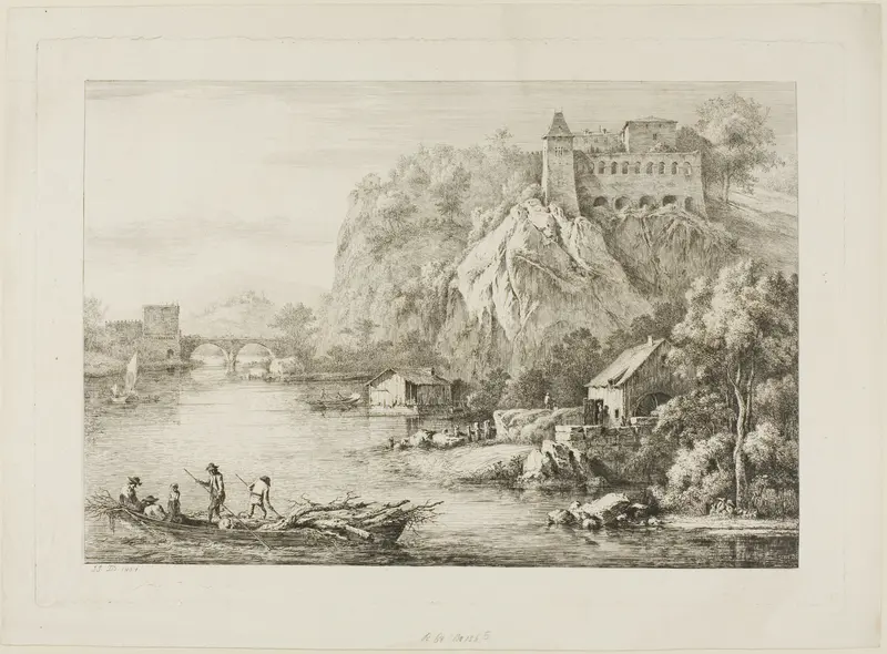 View of the Carmes de Caussées at Lyon Wall Art by Unknown artist - High-Resolution Digital Print