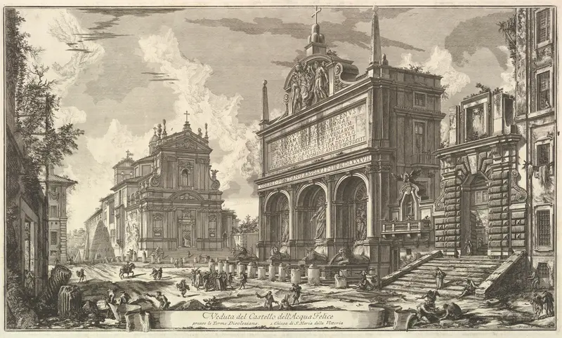 View of the Fountainhead of the Acqua Felice...., from Vedute di Roma (Roman Views)