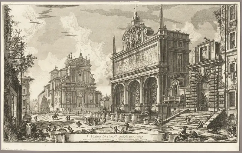 View of the Fountainhead of the Acqua Felice, from Views of Rome