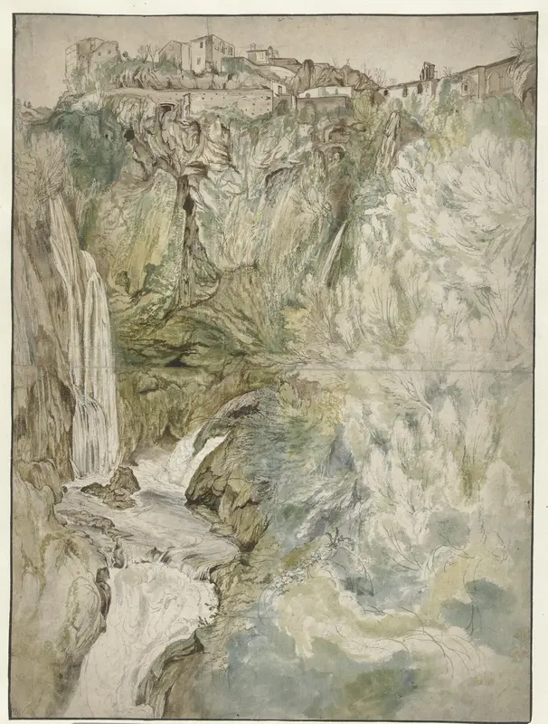 View of the Great Cascade at Tivoli Wall Art by Unknown - High-Resolution Digital Print