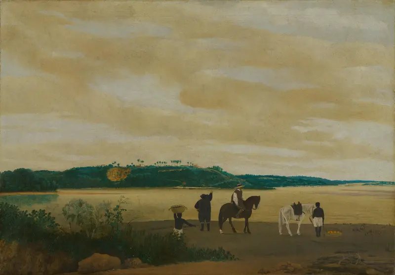 View of the Island of Itamaracá, Brazil Wall Art by Frans Jansz Post - High-Resolution Digital Print
