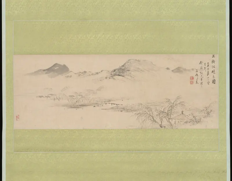View of the Kamo River from Sanbogi at Dawn