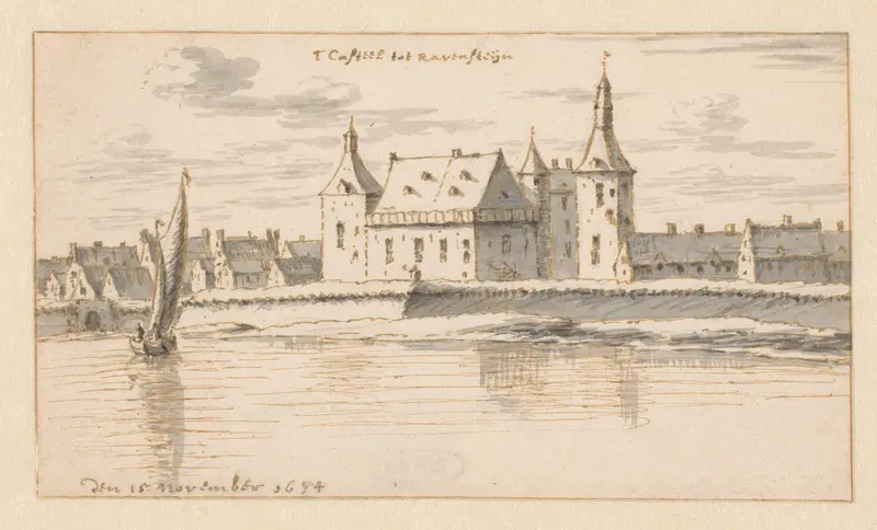 View of the Kasteel van Ravenstein, Noord-Brabant Wall Art by Unknown - High-Resolution Digital Print