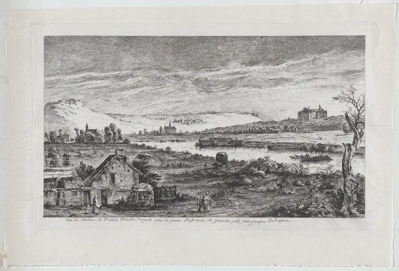 View of the Madrid Castle, near Paris Wall Art by Jean Jacques de Boissieu - High-Resolution Digital Print