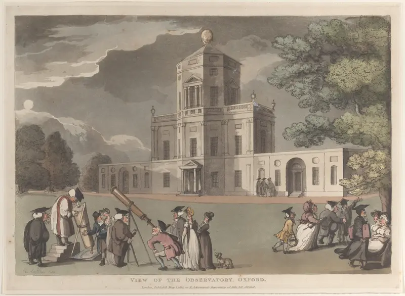 View of the Observatory, Oxford Wall Art by Thomas Rowlandson - High-Resolution Digital Print