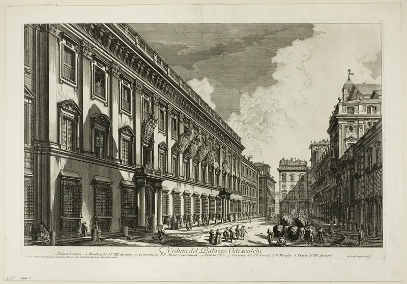 View of the Palazzo Odescalchi, from Views of Rome