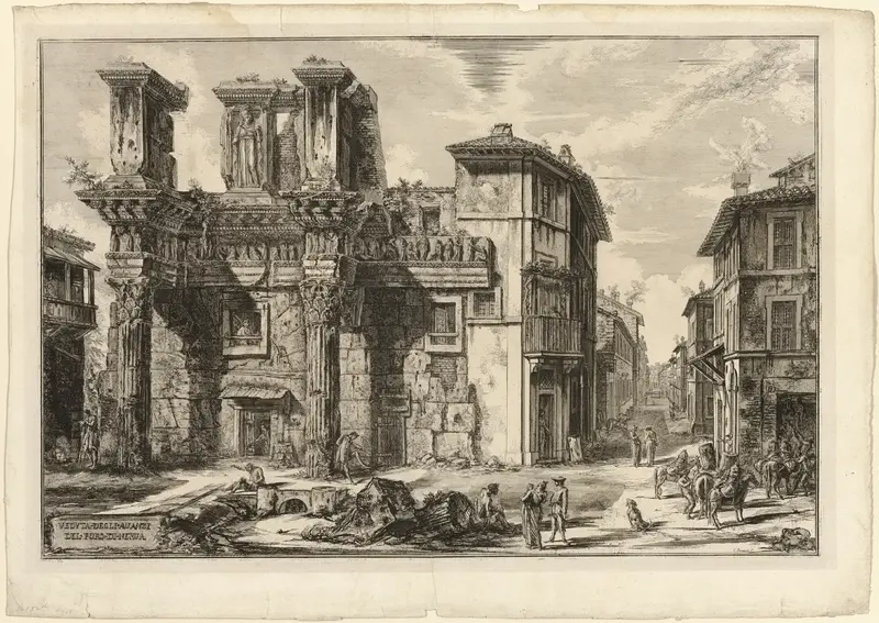 View of the Remains of the Forum of Nerva, from Views of Rome