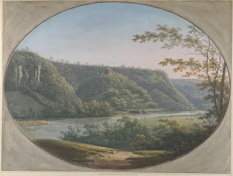 View of the Round Howe near Richmond, Yorkshire Wall Art by George Cuit the Elder - High-Resolution Digital Print