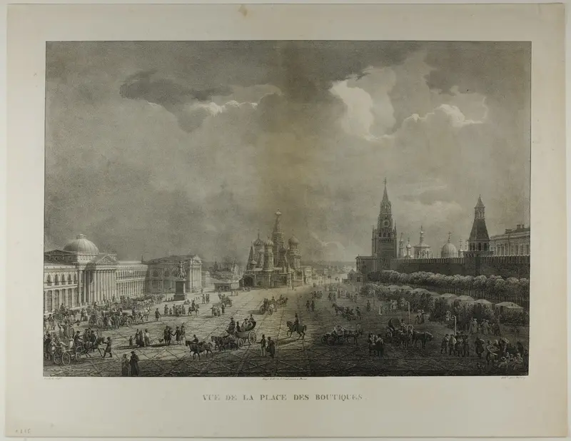 View of the Square of the Merchants Wall Art by Laurent Deroy - High-Resolution Digital Print