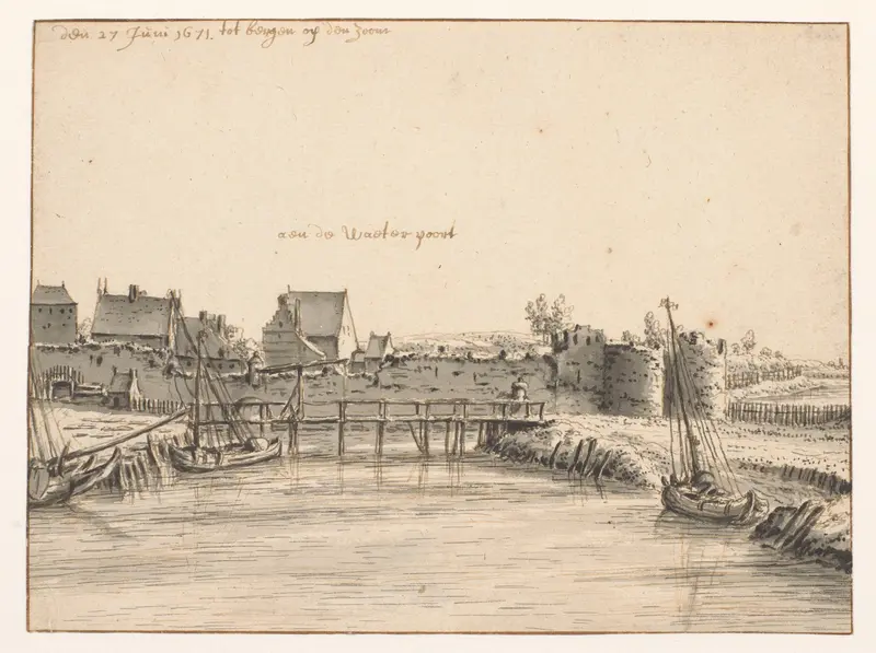 View of the Waterpoort, Bergen op Zoom Wall Art by Barend Klotz - High-Resolution Digital Print