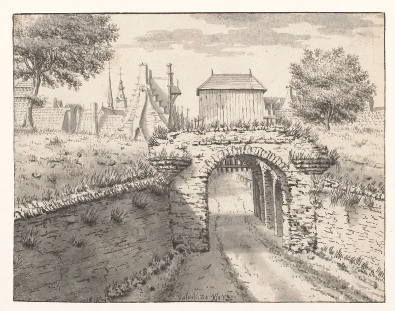 View of the Wouwsepoort at Bergen op Zoom Wall Art by Valentijn Klotz - High-Resolution Digital Print