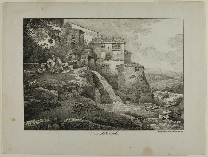 View of Tivoli Wall Art by Claude Thienon - High-Resolution Digital Print