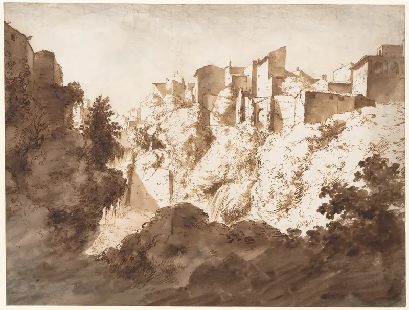 View of Tivoli Wall Art by Bartholomeus Breenbergh - High-Resolution Digital Print