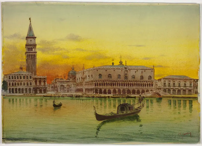 View of Venice Wall Art by G. Saetta - High-Resolution Digital Print