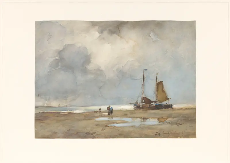 View on the Beach Wall Art by Johan Hendrik Weissenbruch - High-Resolution Digital Print
