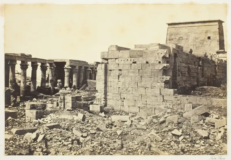 View on the Island of Philae Wall Art by Francis Frith - High-Resolution Digital Print