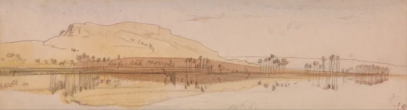 View on the Nile Wall Art by Edward Lear - High-Resolution Digital Print