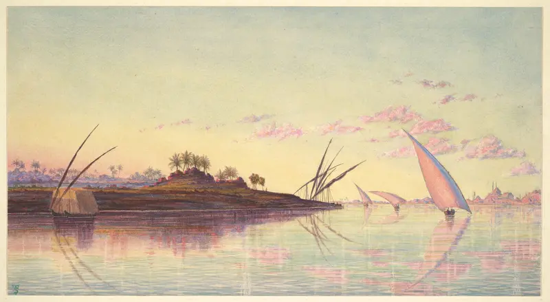 View on the Nile near Cairo Wall Art by Thomas Seddon - High-Resolution Digital Print