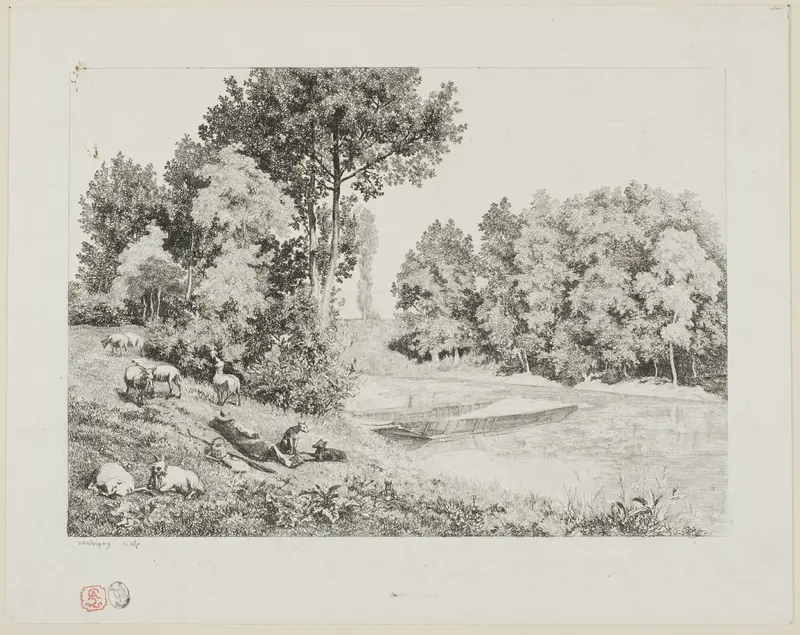 View Taken at Bas-Meudon Wall Art by Charles François Daubigny - High-Resolution Digital Print