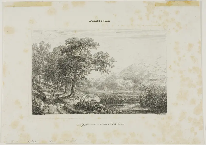 View Taken near Subiaco Wall Art by Charles François Daubigny - High-Resolution Digital Print