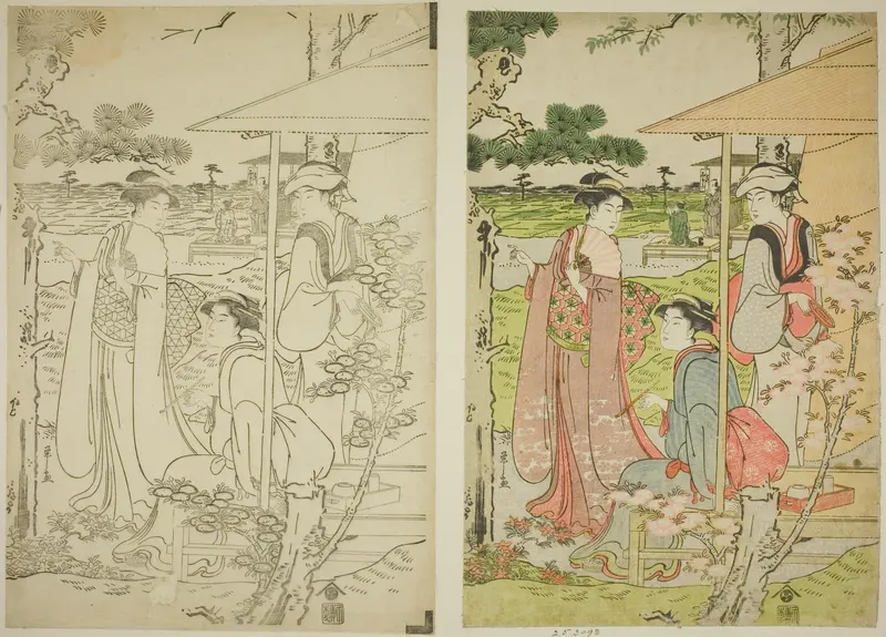 Viewing Cherry Blossoms from a Teahouse on Asuka Hill