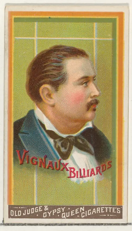 Vignaux, Billiards, from the Goodwin Champion series for Old Judge and Gypsy Queen Cigarettes Wall Art by Goodwin & Company - High-Resolution Digital Print