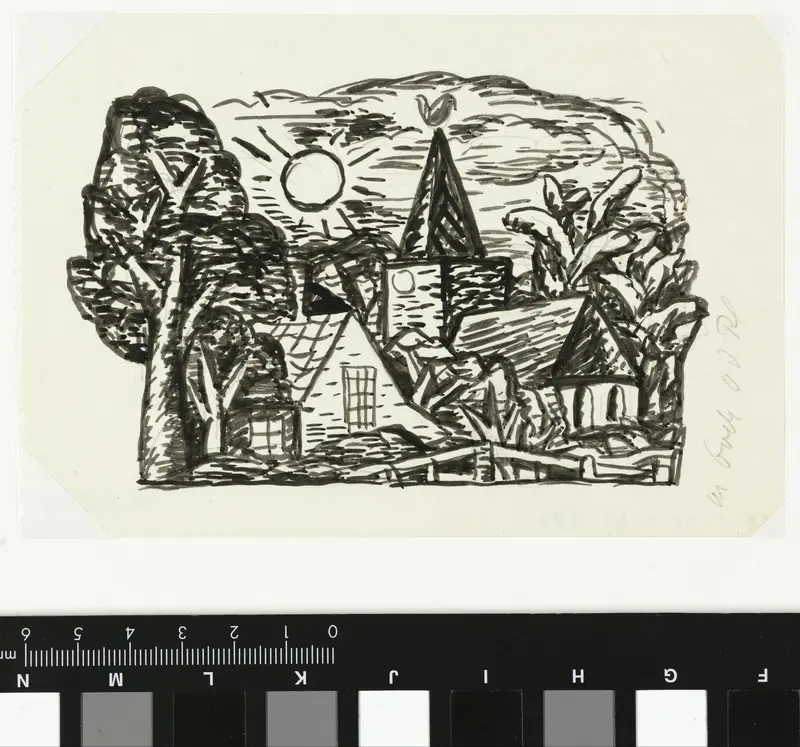 Vignet voor de biografie door Willem van der Pluym Wall Art by Leo Gestel - High-Resolution Digital Print